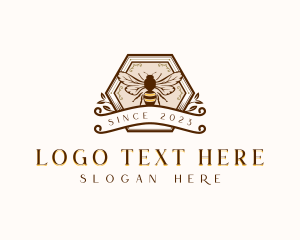 Beehive Honey Bee Logo