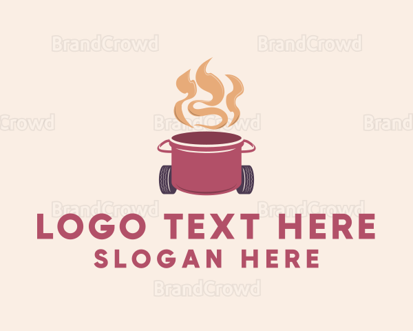 Hot Cooking Restaurant Logo