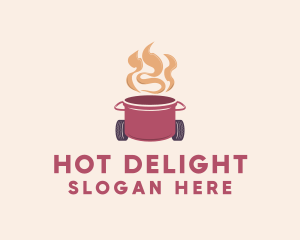 Hot Cooking Restaurant  logo design