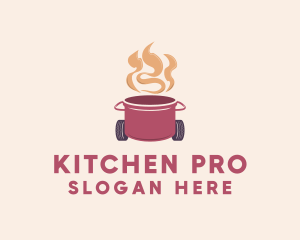 Hot Cooking Restaurant  logo design