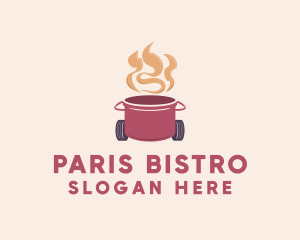 Hot Cooking Restaurant  logo design