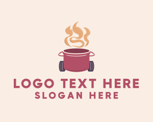 Dish - Hot Cooking Restaurant logo design