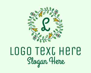 Spring - Spring Vine Wreath logo design