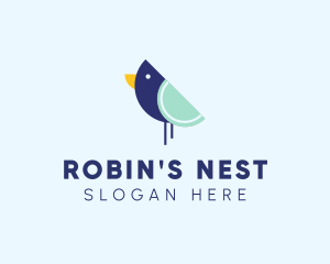 Robin - Wild Forest Bird logo design