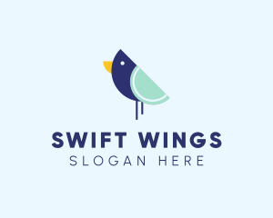 Swallow - Wild Forest Bird logo design