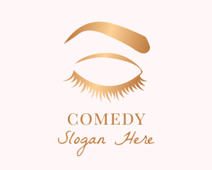 Female Eyebrow & Eyelashes Logo