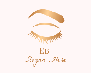 Girl - Female Eyebrow & Eyelashes logo design