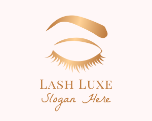 Female Eyebrow & Eyelashes logo design