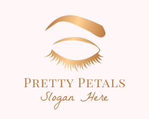 Female Eyebrow & Eyelashes logo design