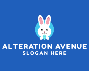 Cute Easter Bunny  logo design