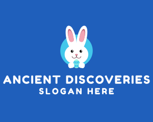 Cute Easter Bunny  logo design