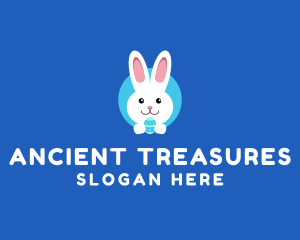 Cute Easter Bunny  logo design