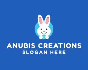 Cute Easter Bunny  logo design