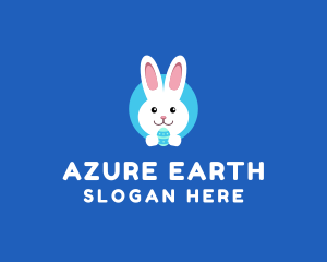 Cute Easter Bunny  logo design