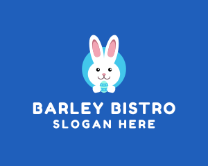 Cute Easter Bunny  logo design