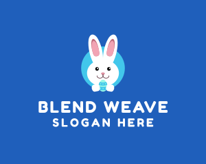 Cute Easter Bunny  logo design