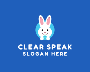 Cute Easter Bunny  logo design