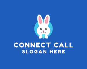 Cute Easter Bunny  logo design