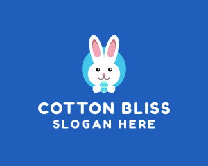 Cute Easter Bunny  logo design