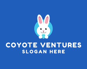 Cute Easter Bunny  logo design