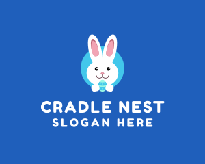 Cute Easter Bunny  logo design