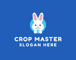 Cute Easter Bunny  logo design