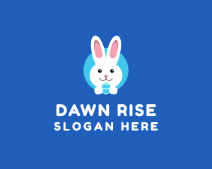 Cute Easter Bunny  logo design