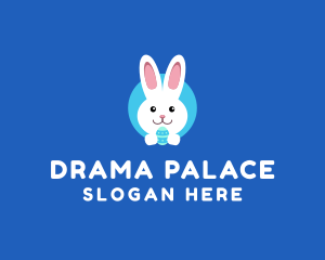 Cute Easter Bunny  logo design