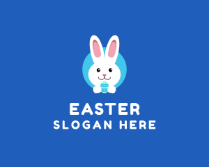 Cute Easter Bunny  logo design