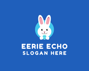 Cute Easter Bunny  logo design