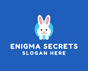 Cute Easter Bunny  logo design