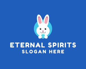 Cute Easter Bunny  logo design