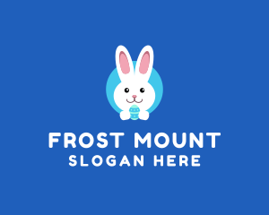 Cute Easter Bunny  logo design