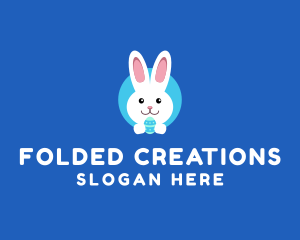 Cute Easter Bunny  logo design