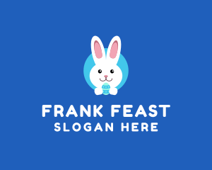 Cute Easter Bunny  logo design