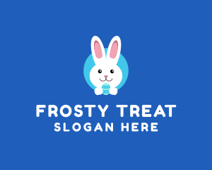 Cute Easter Bunny  logo design