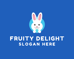 Cute Easter Bunny  logo design