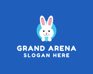 Cute Easter Bunny  logo design