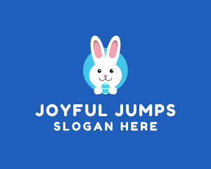 Cute Easter Bunny  logo design