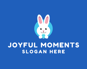 Cute Easter Bunny  logo design