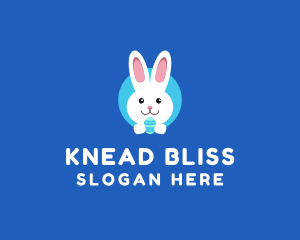 Cute Easter Bunny  logo design