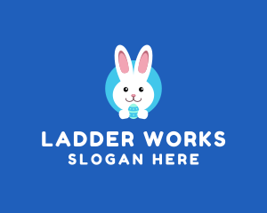 Cute Easter Bunny  logo design