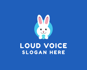 Cute Easter Bunny  logo design