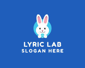 Cute Easter Bunny  logo design