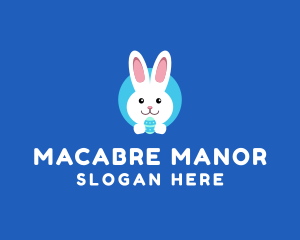 Cute Easter Bunny  logo design