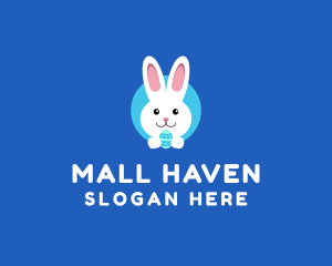 Cute Easter Bunny  logo design