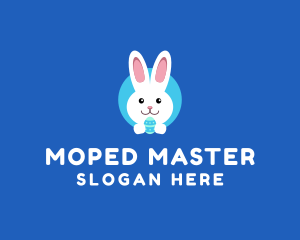 Cute Easter Bunny  logo design