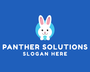 Cute Easter Bunny  logo design