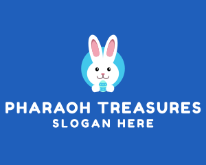 Cute Easter Bunny  logo design