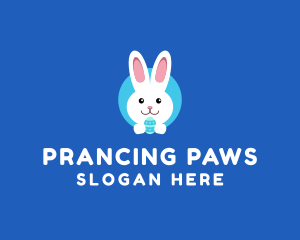 Cute Easter Bunny  logo design